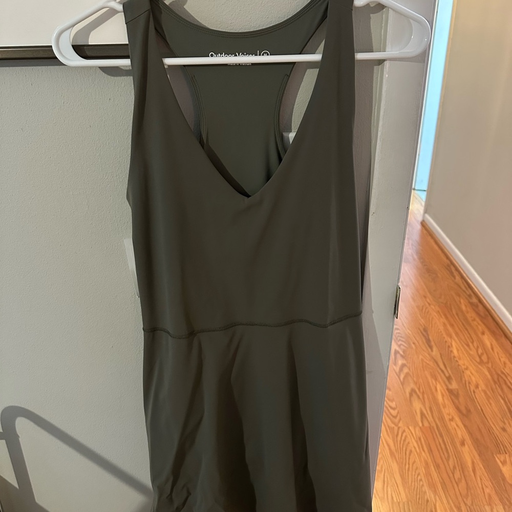 Outdoor voices Olive Green athletic dress